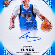 Cooper Flagg Pristine blue rookie autograph sample card