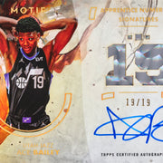 Apprentice Numerical Auto Ace Bailey from 2025-26 Topps Motif Basketball