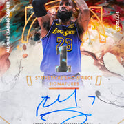 Statistical Showpiece Signatures 1 of 1 LeBron James from 2025-26 Topps Motif Basketball