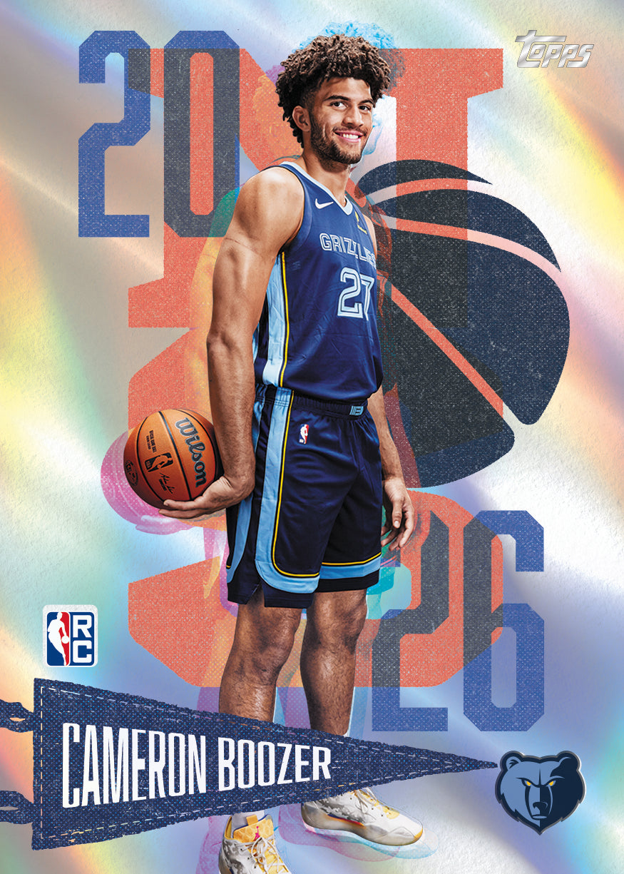 2026-27 Topps Flagship Basketball Cameron Boozer Class of 26 rookie card preview; card not guaranteed