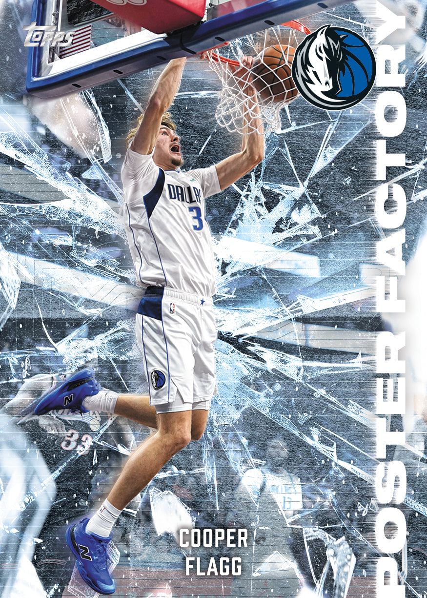 2026-27 Topps Flagship Basketball Cooper Flagg Poster Factory card preview; card not guaranteed