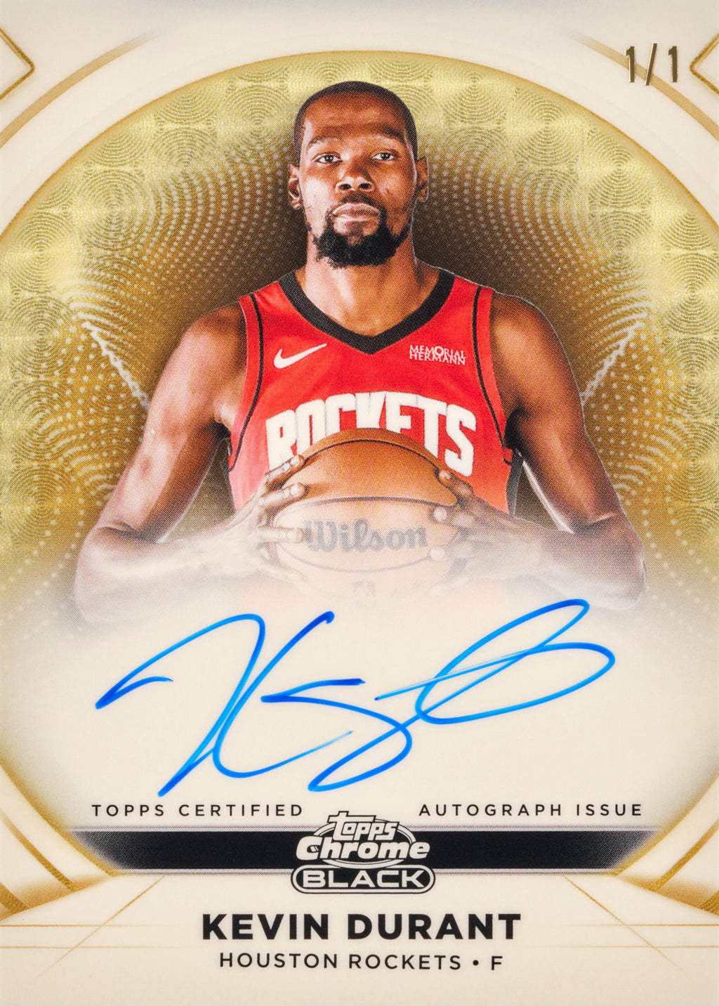 2025-26 Topps Chrome Black Basketball Kevin Durant Ivory Autograph