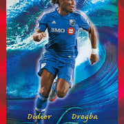 2026 Topps Chrome MLS — Didier Drogba Tide Turner red parallel sample card