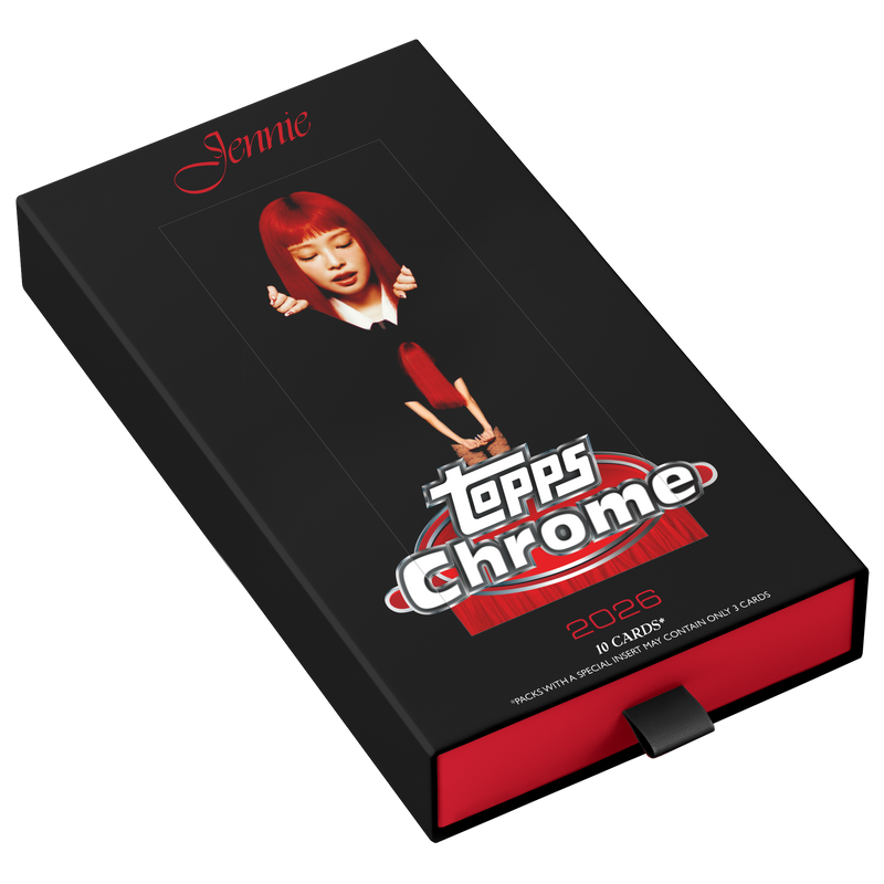2026 Topps Chrome x Jennie 10-card box official packaging