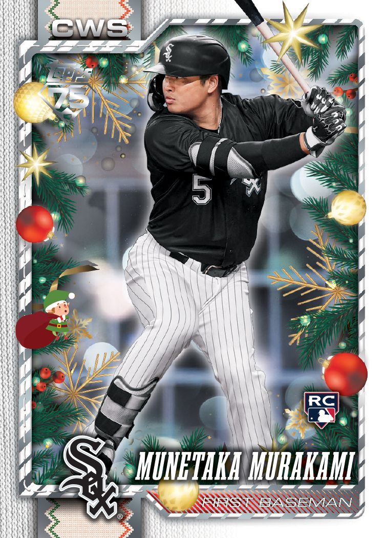 2026 Topps Holiday Baseball Munetaka Murakami Hidden Elf rookie card example; specific card not guaranteed