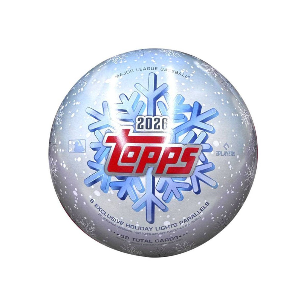 2026 Topps Holiday Baseball single snow-globe collector tin