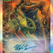 2026 Topps Mars Attacks Christmas Caught in the Crossfire certified-autograph sample card