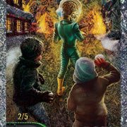 2026 Topps Mars Attacks Christmas Snowball Fight sample card, numbered 2/5