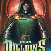 2026 Topps Neon Marvel Neon Villains insert sample featuring Doctor Doom
