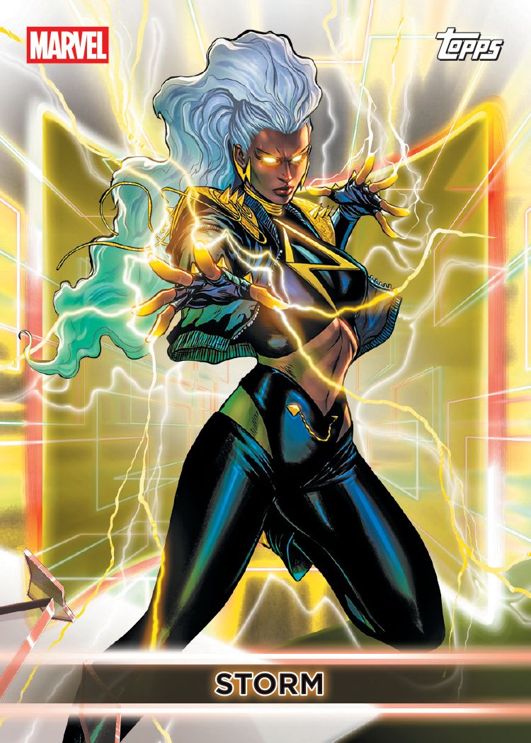 2026 Topps Neon Marvel Storm base card sample