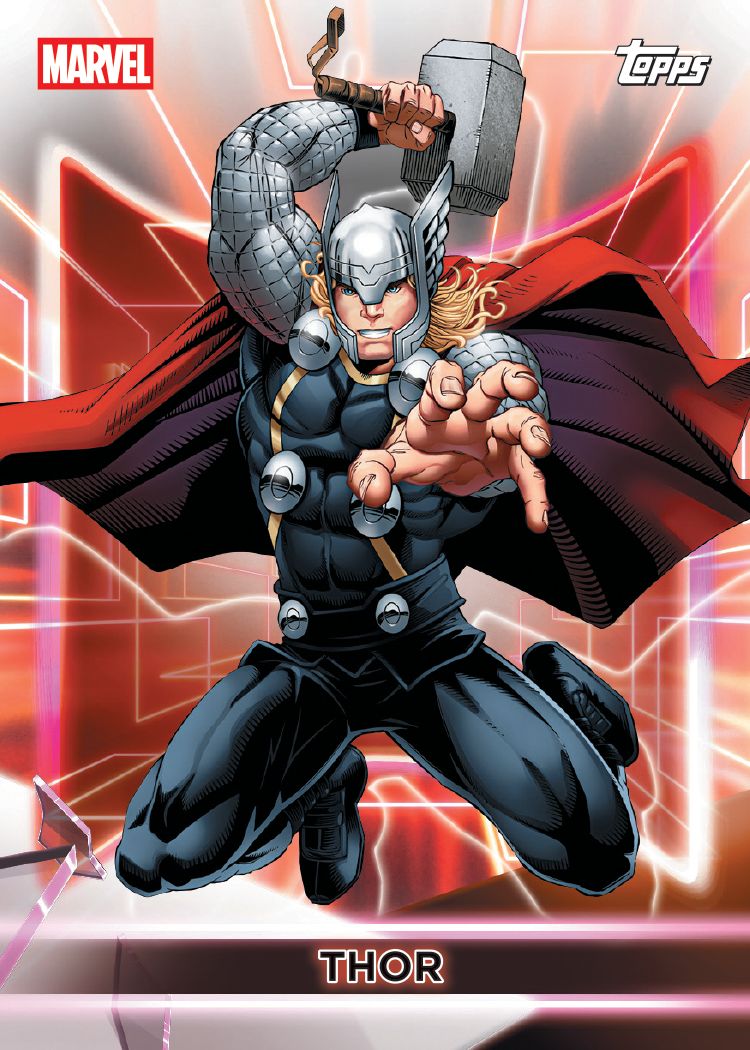 2026 Topps Neon Marvel Thor base card sample