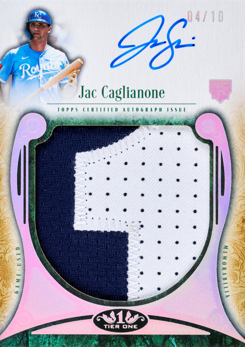 2026 Topps Tier One Baseball autographed patch card