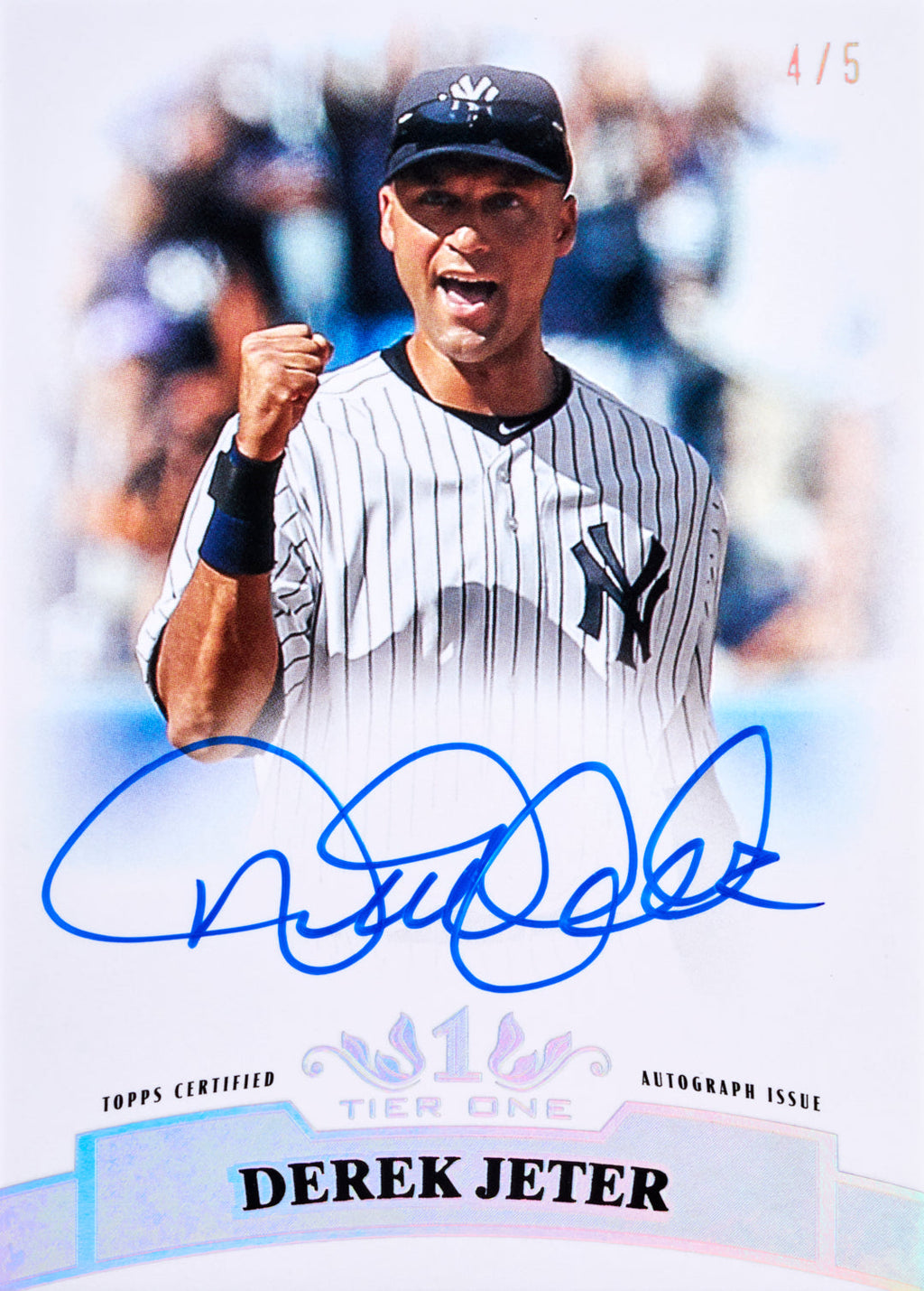 2026 Topps Tier One Baseball Derek Jeter autograph card