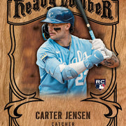 2026 Topps Update Series Baseball Carter Jensen Heavy Lumber rookie insert preview; card not guaranteed