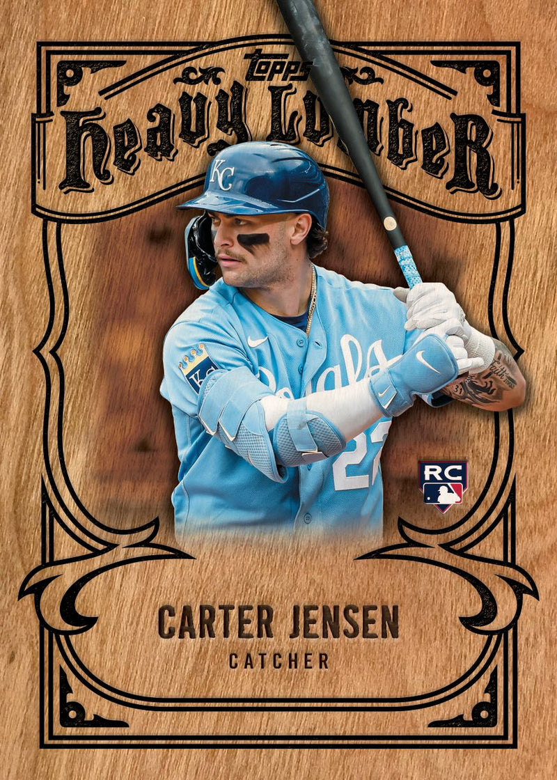 2026 Topps Update Series Baseball Carter Jensen Heavy Lumber rookie insert preview; card not guaranteed