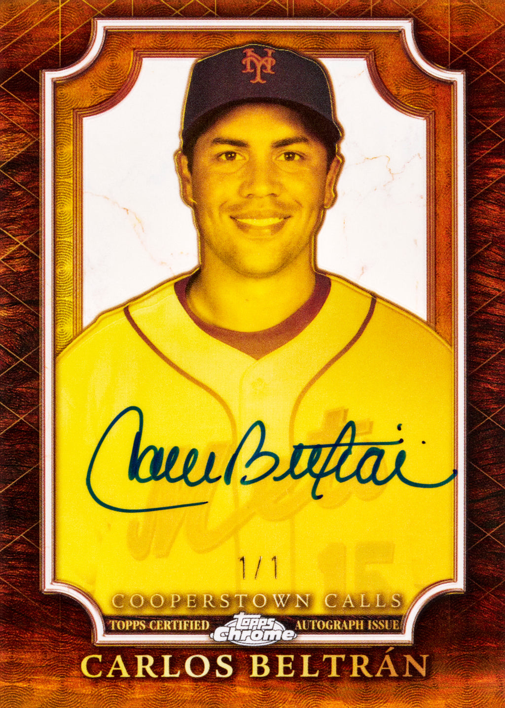 Cooperstown Calls Auto Variation Superfractor Carlos Beltran from 2026 Topps Chrome Baseball