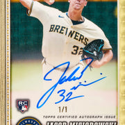 Rookie Auto Superfractor Jacob Misiorowski from 2026 Topps Chrome Baseball