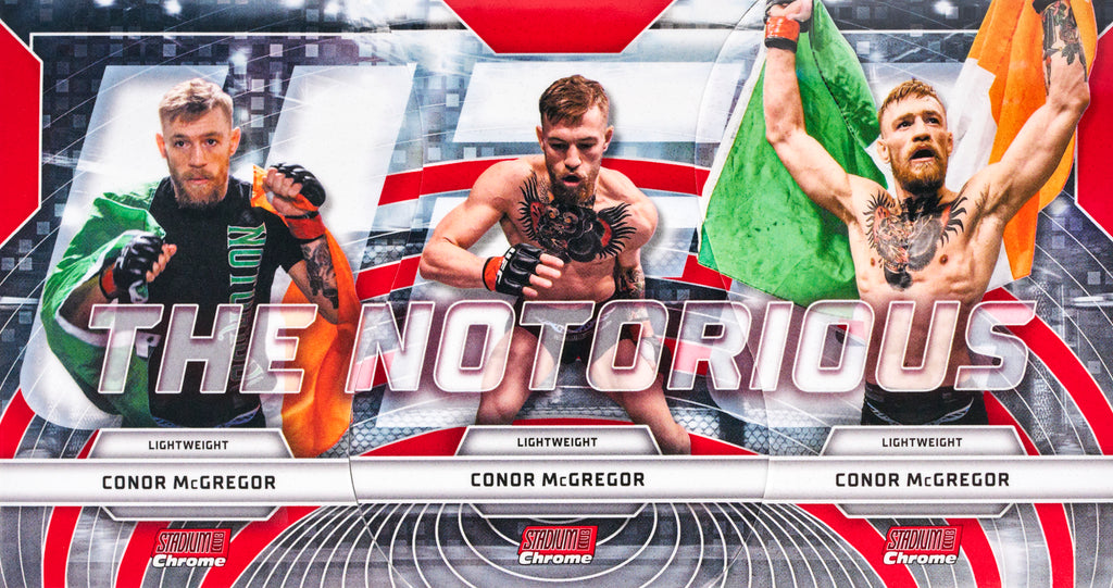 Triumvirates Nickname Red Conor McGregor card from 2026 Topps Stadium Club UFC