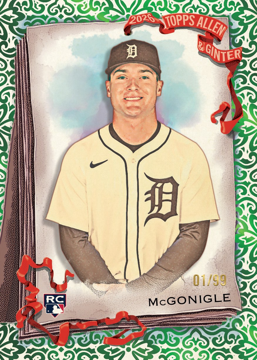 Kevin McGonigle Allen & Ginter rookie parallel sample card