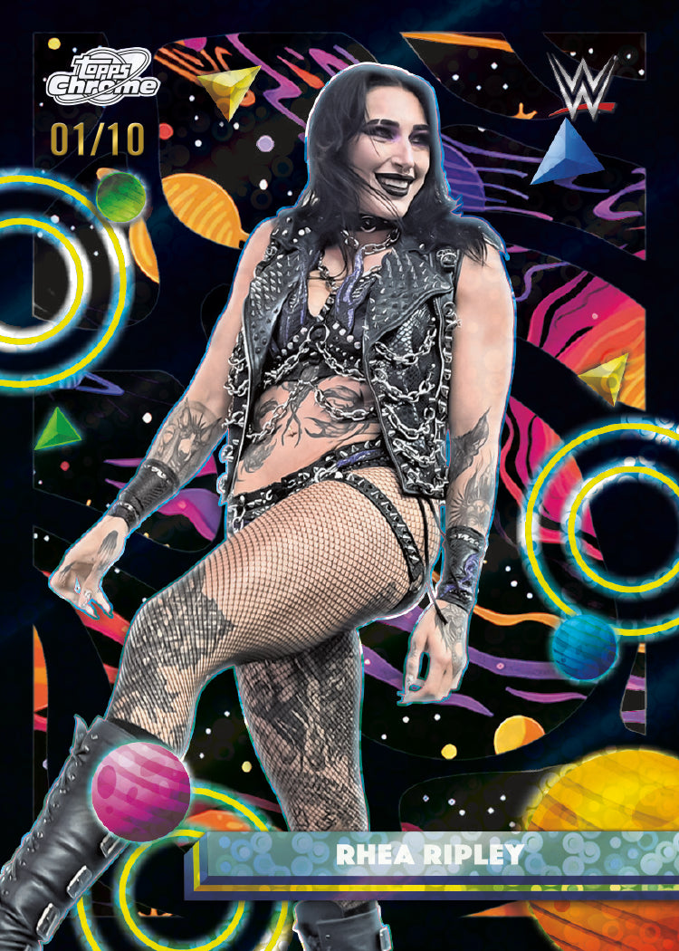 Black Eclipse Refractor card from 2026 Topps Cosmic Chrome WWE