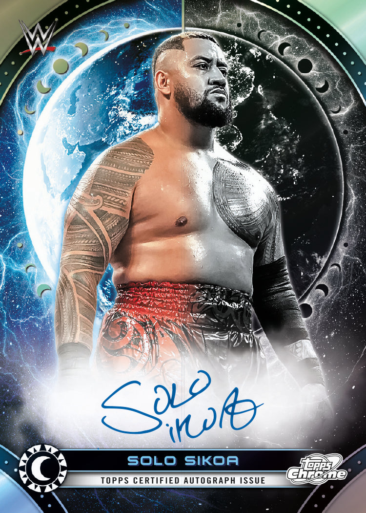 Card from 2026 Topps Cosmic Chrome WWE (view 3)