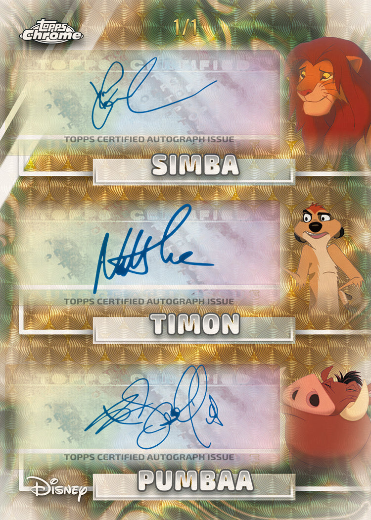 Superfractor card from 2026 Topps Chrome Disney (view 3)