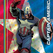 Captain America Refractor card from 2026 Topps Chrome Marvel