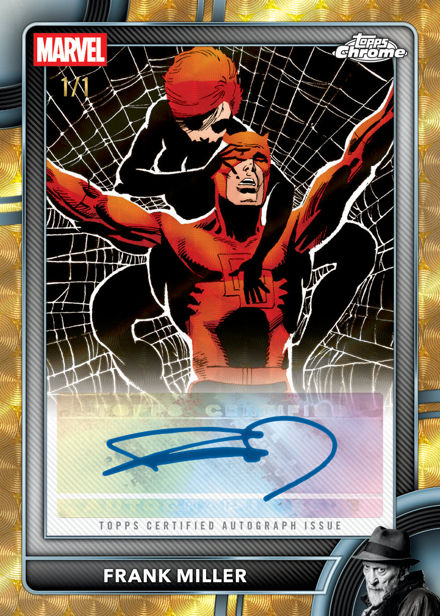 Superfractor card from 2026 Topps Chrome Marvel