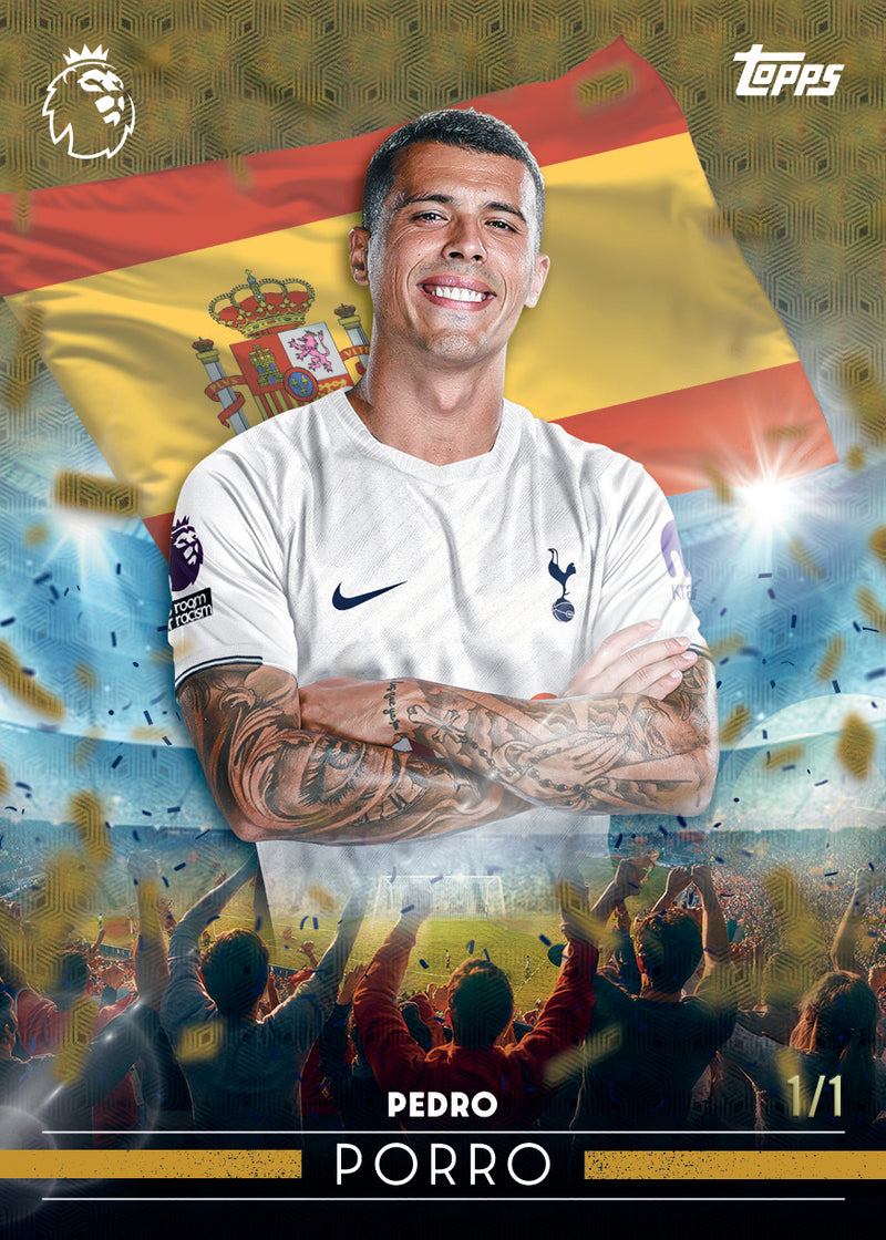 Pedro Porro Flying the Flag sample card
