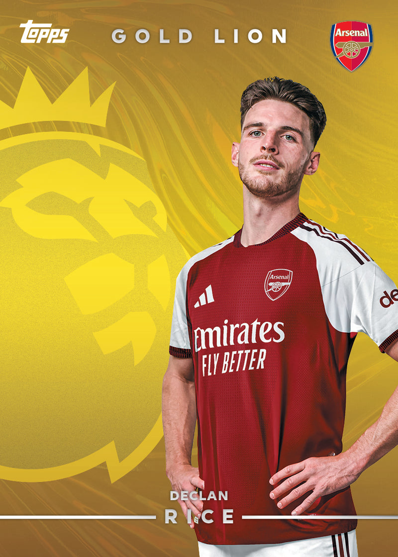 Declan Rice Gold Lion sample card