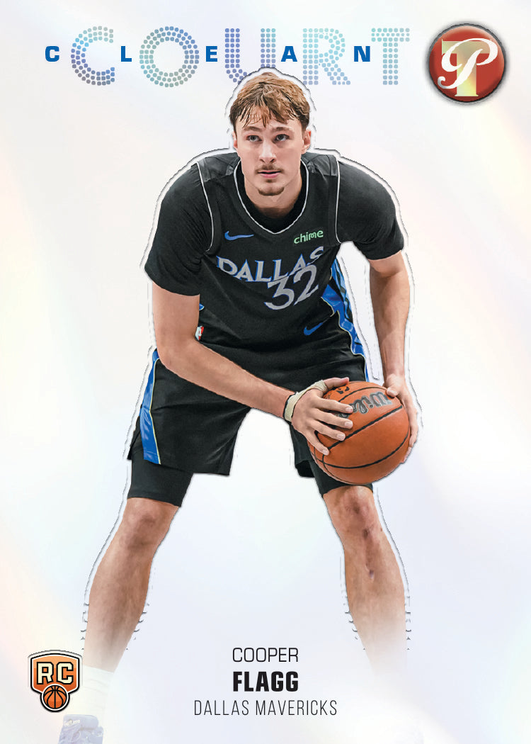 Cooper Flagg Clean Court rookie sample card
