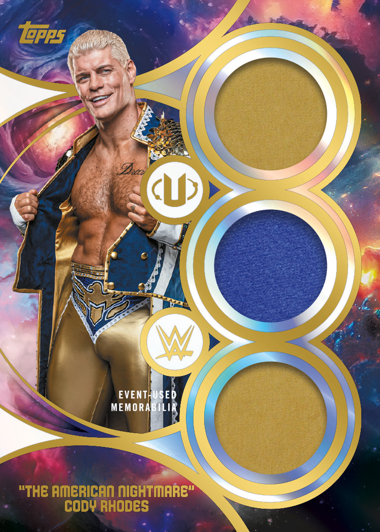 2026 Topps Universe WWE Cody Rhodes triple relic card