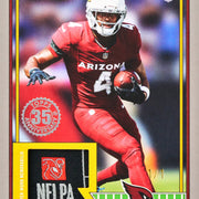 1991 Topps Football Rookie Relics Platinum Jeremiyah Love card from 2026 Topps Flagship Football