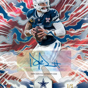 Red Static card from 2025 Topps Resurgence Football