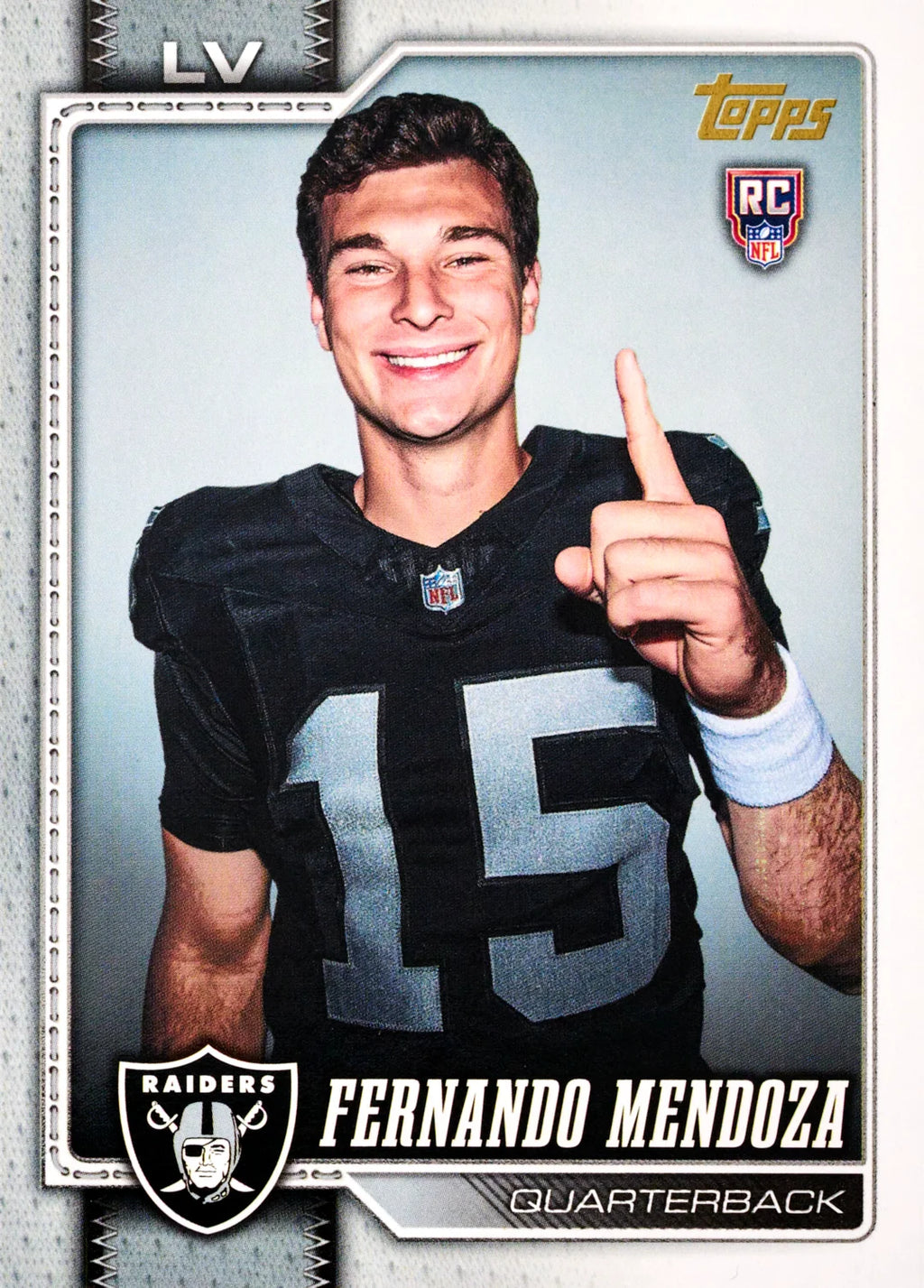 Golden Mirror Rookie Image Variation Fernando Mendoza card from 2026 Topps Flagship Football