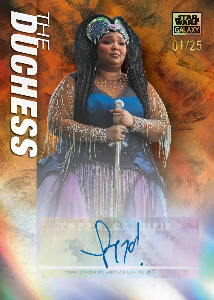 Orange Refractor card from 2026 Topps Star Wars Chrome Galaxy