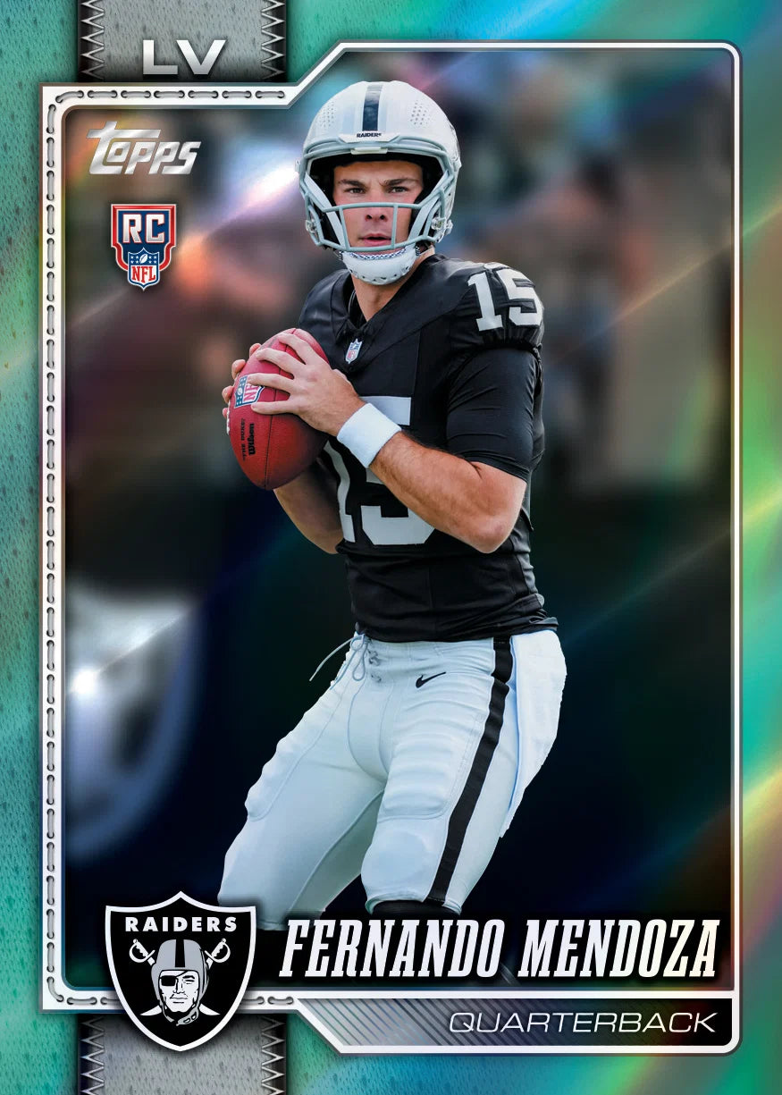 Aqua Rainbow Foil card from 2026 Topps Flagship Football