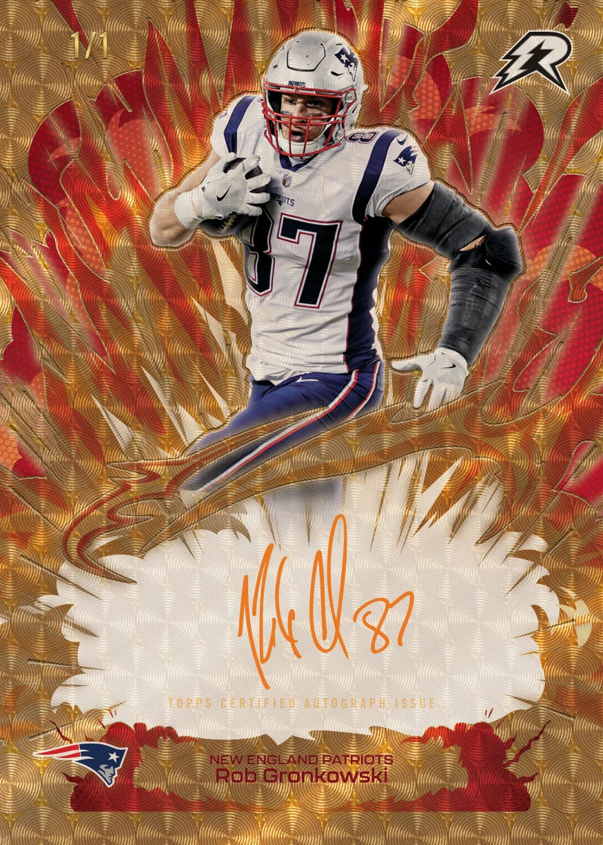 Superfractor Orange Sig from 2025 Topps Resurgence Football