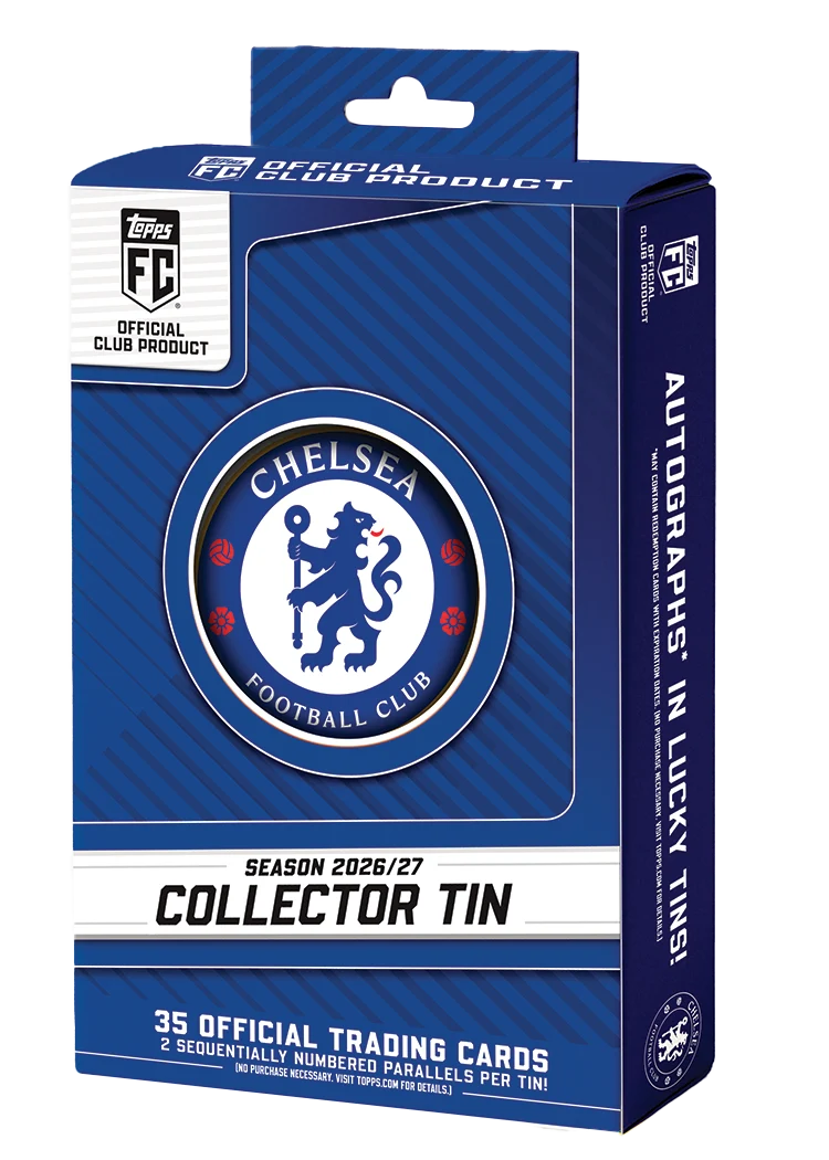 2026/27 Topps FC Chelsea Collector Tin packaging