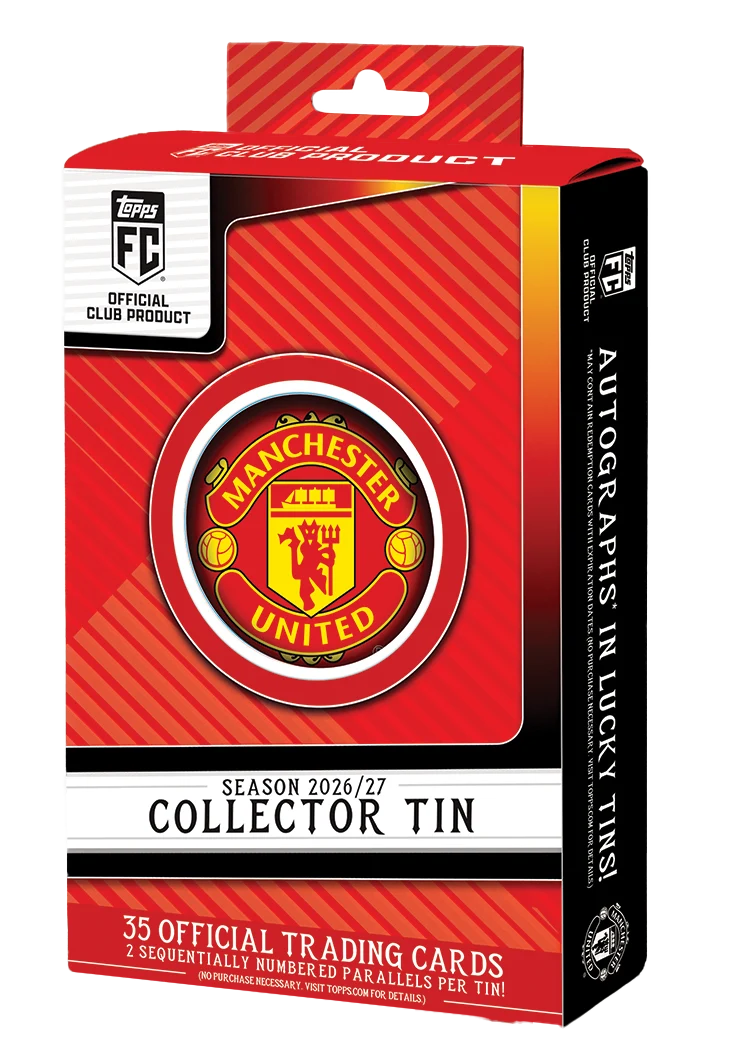 2026/27 Topps FC Manchester United Collector Tin packaging