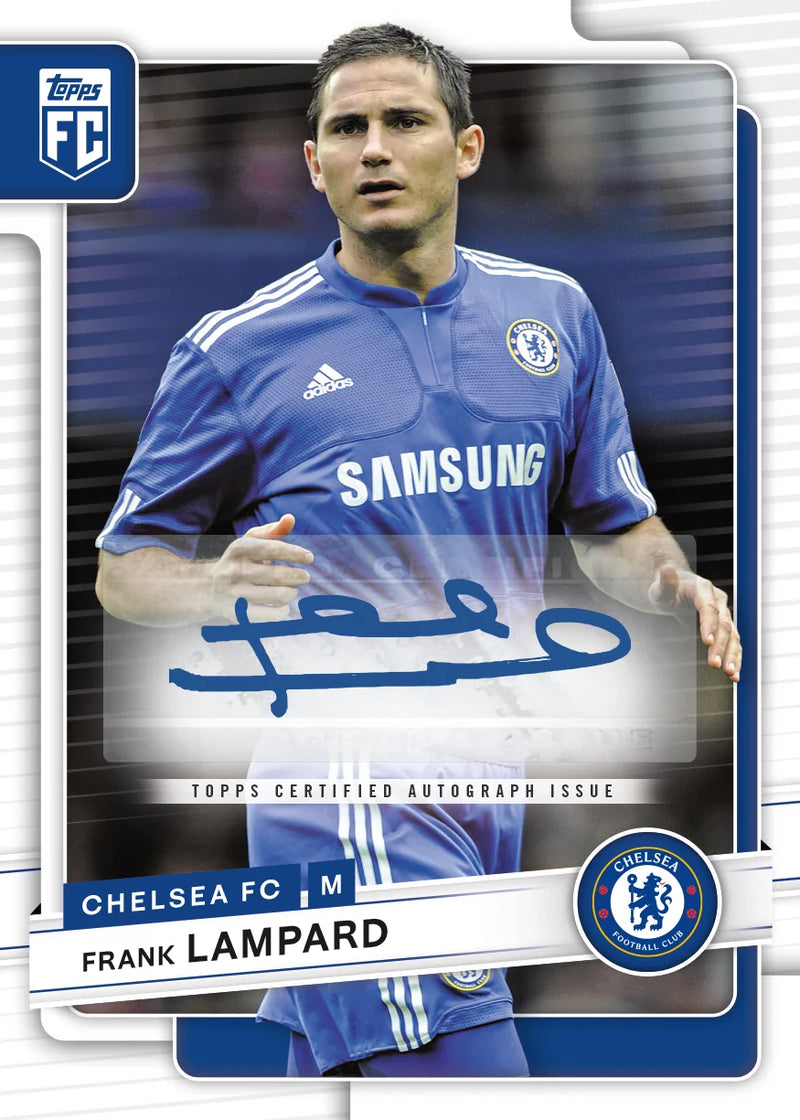 Frank Lampard Chelsea autograph sample card