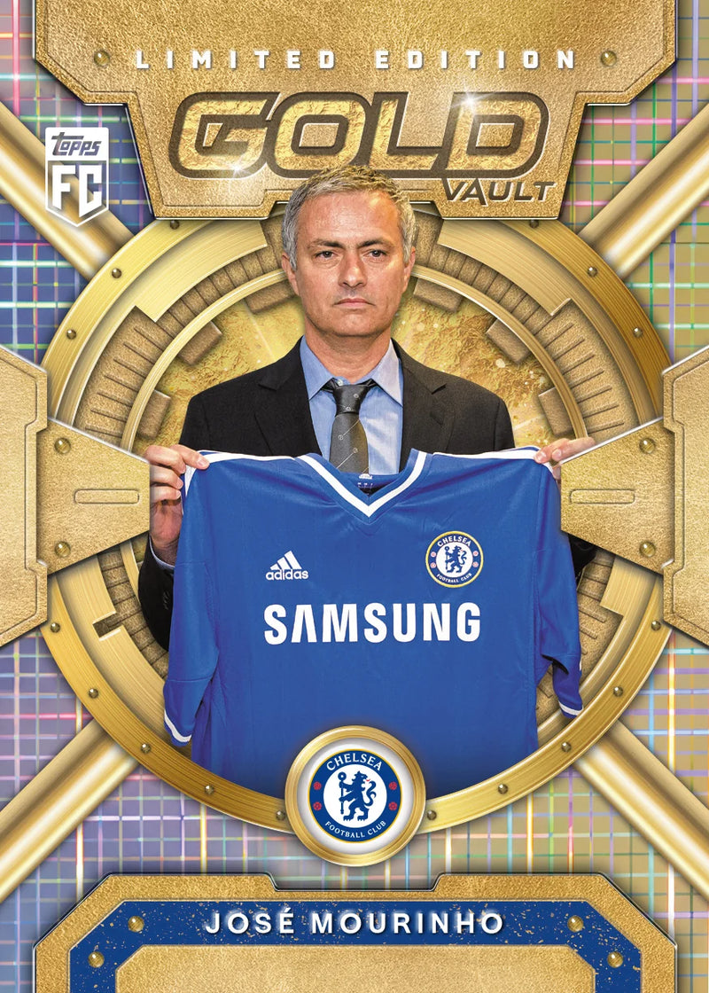 José Mourinho Chelsea Gold Vault sample card