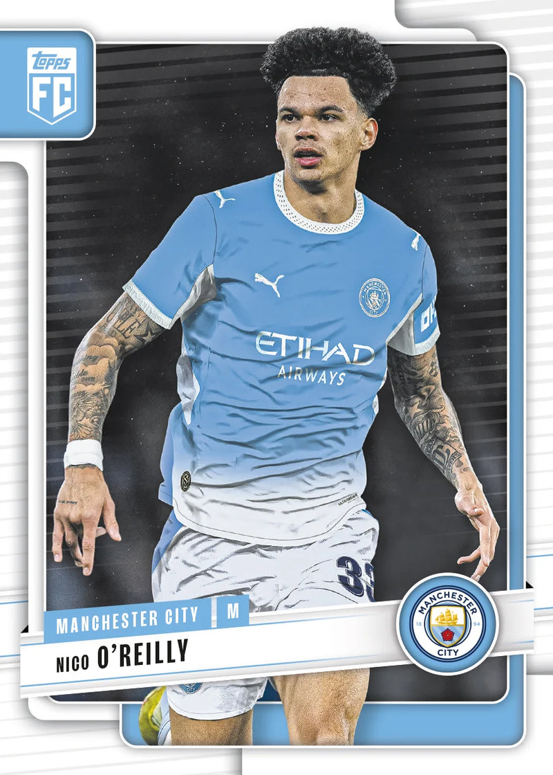 Nico O’Reilly Manchester City base sample card