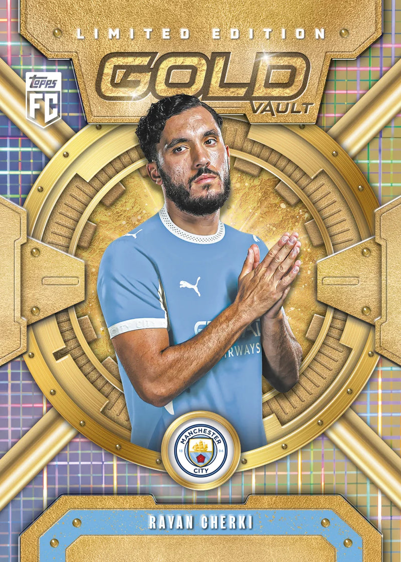 Rayan Cherki Manchester City Gold Vault sample card