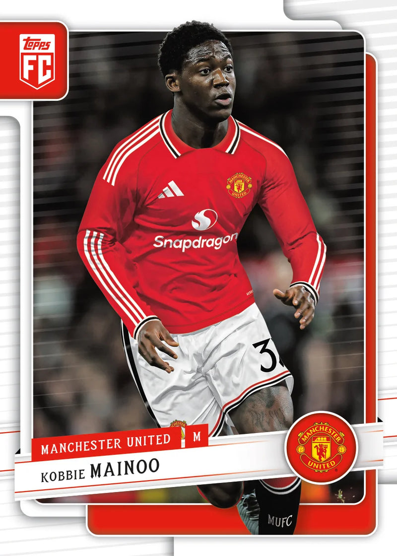 Kobbie Mainoo Manchester United base sample card