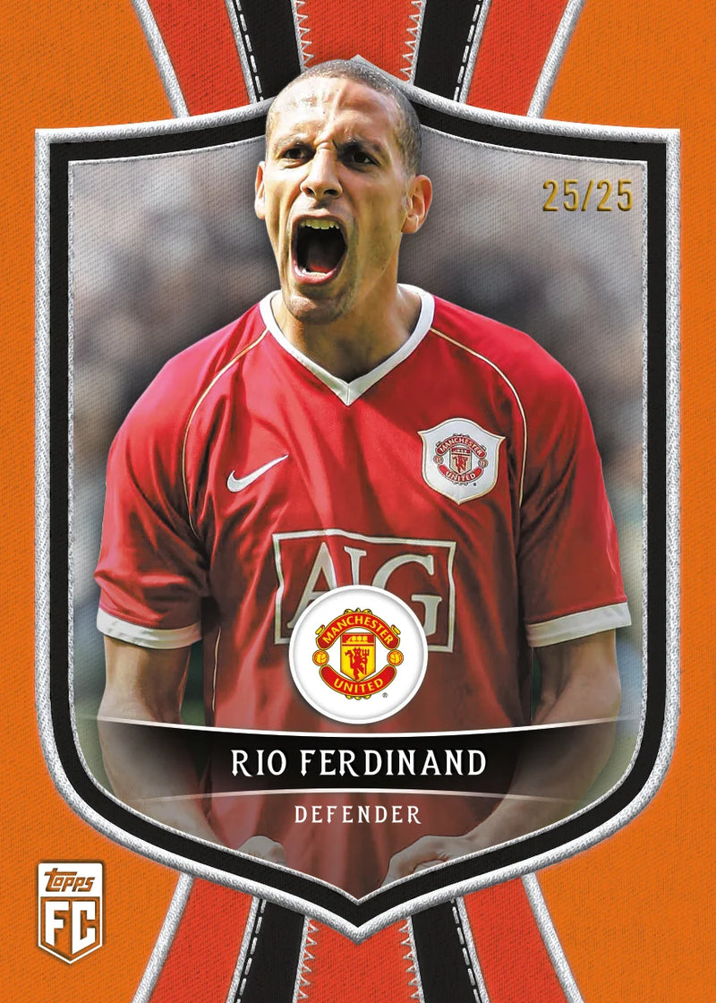 Rio Ferdinand Manchester United For the Badge sample card