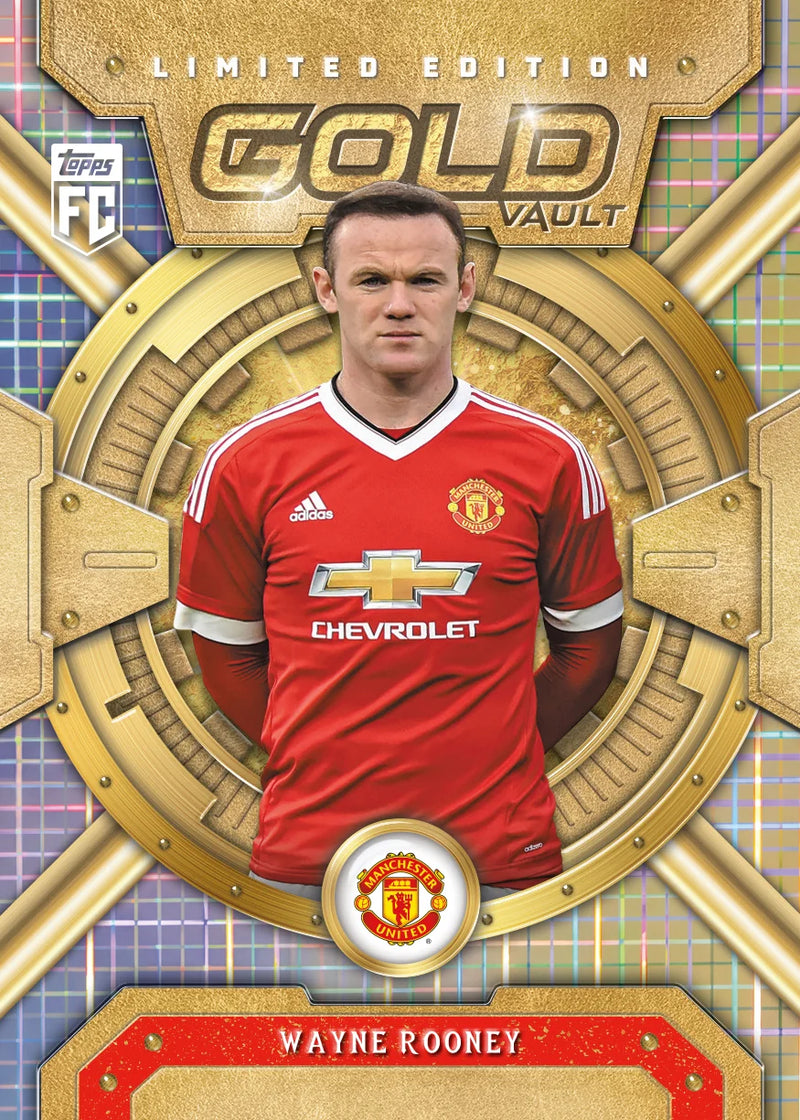 Wayne Rooney Manchester United Gold Vault sample card