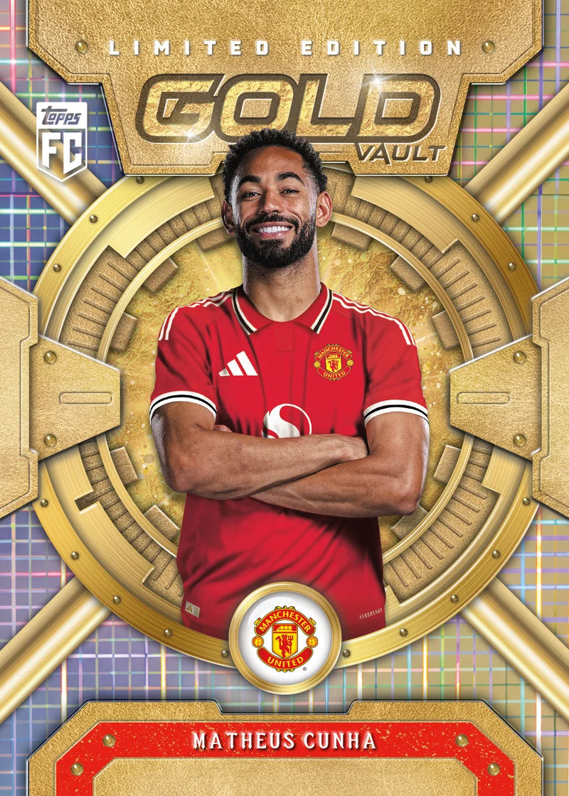 Matheus Cunha Manchester United Gold Vault sample card