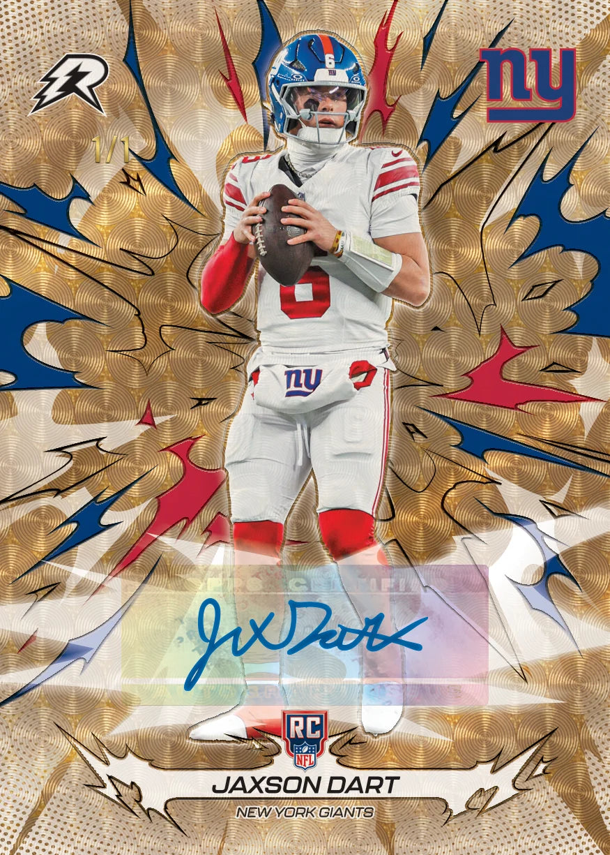 Superfractor card from 2025 Topps Resurgence Football (view 2)