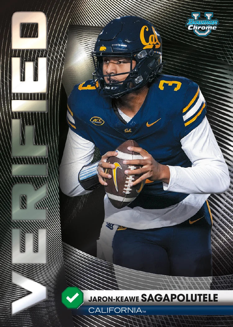 Jaron-Keawe Sagapolutele Bowman Verified sample card